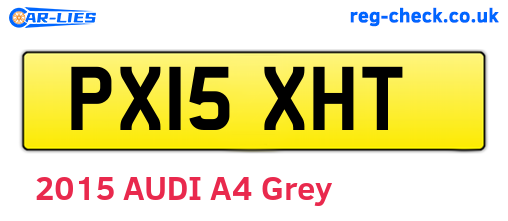 PX15XHT are the vehicle registration plates.
