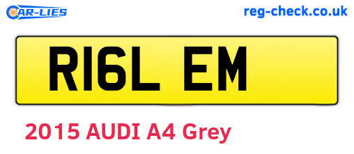 R16LEM are the vehicle registration plates.