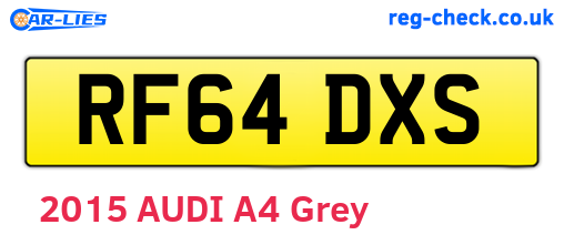 RF64DXS are the vehicle registration plates.
