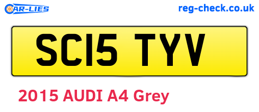 SC15TYV are the vehicle registration plates.
