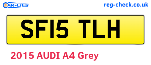 SF15TLH are the vehicle registration plates.