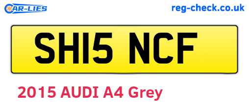 SH15NCF are the vehicle registration plates.