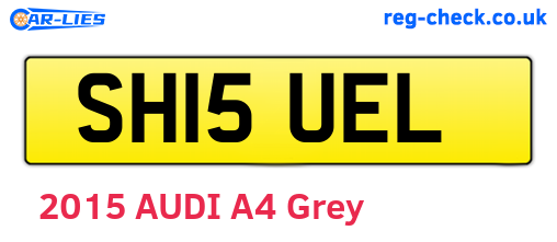SH15UEL are the vehicle registration plates.