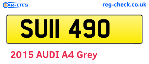 SUI1490 are the vehicle registration plates.