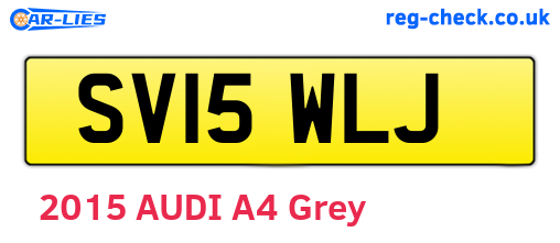 SV15WLJ are the vehicle registration plates.