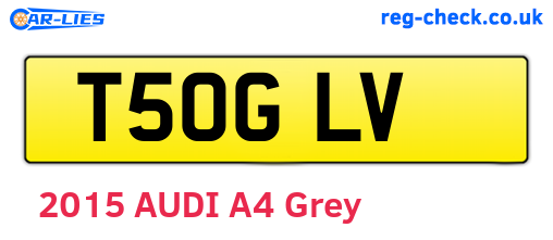 T50GLV are the vehicle registration plates.