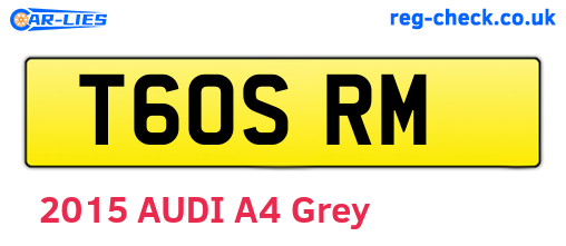 T60SRM are the vehicle registration plates.
