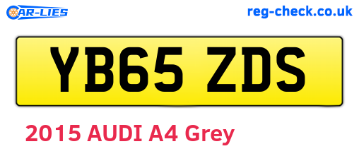 YB65ZDS are the vehicle registration plates.