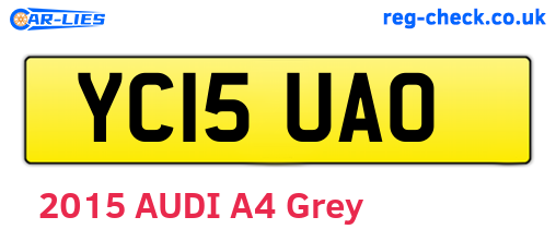 YC15UAO are the vehicle registration plates.