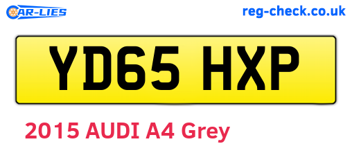 YD65HXP are the vehicle registration plates.