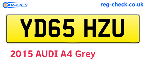 YD65HZU are the vehicle registration plates.