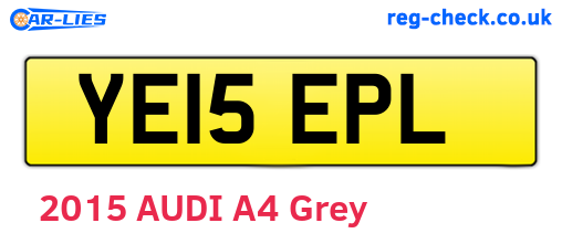 YE15EPL are the vehicle registration plates.