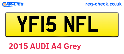 YF15NFL are the vehicle registration plates.