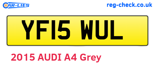 YF15WUL are the vehicle registration plates.