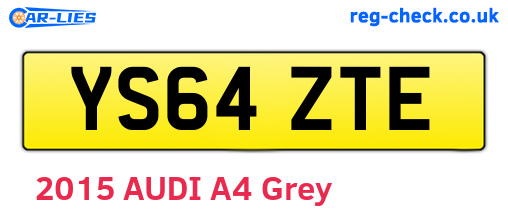 YS64ZTE are the vehicle registration plates.
