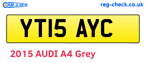 YT15AYC are the vehicle registration plates.