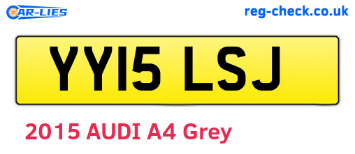 YY15LSJ are the vehicle registration plates.