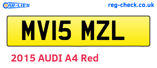 MV15MZL are the vehicle registration plates.