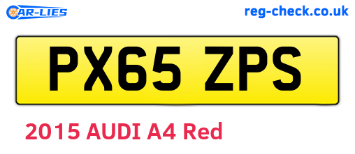 PX65ZPS are the vehicle registration plates.