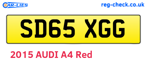 SD65XGG are the vehicle registration plates.