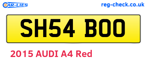 SH54BOO are the vehicle registration plates.
