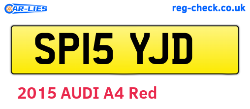 SP15YJD are the vehicle registration plates.
