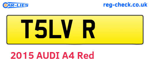 T5LVR are the vehicle registration plates.