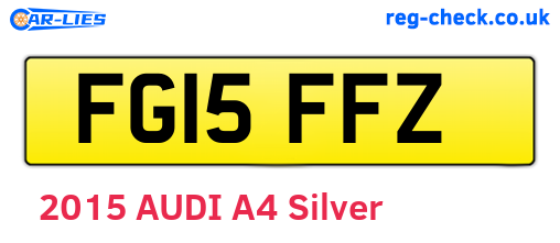 FG15FFZ are the vehicle registration plates.