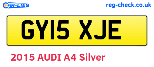GY15XJE are the vehicle registration plates.