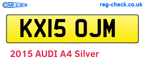 KX15OJM are the vehicle registration plates.