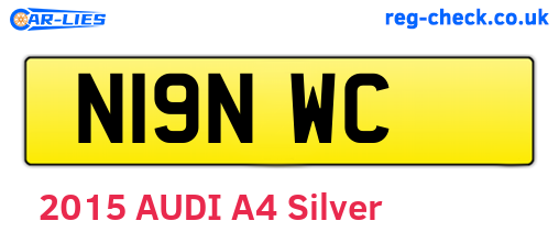 N19NWC are the vehicle registration plates.