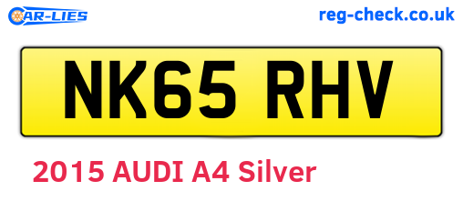 NK65RHV are the vehicle registration plates.