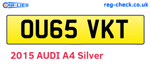 OU65VKT are the vehicle registration plates.