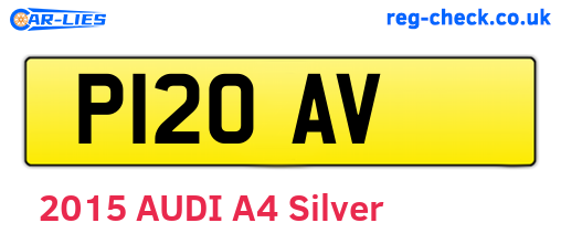 P12OAV are the vehicle registration plates.