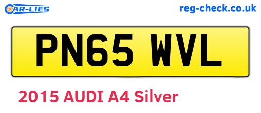 PN65WVL are the vehicle registration plates.