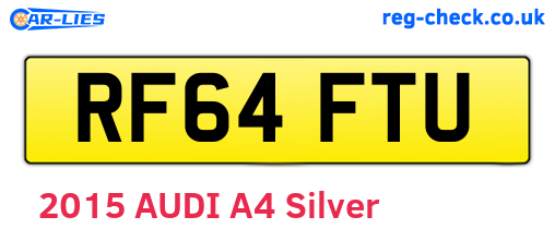 RF64FTU are the vehicle registration plates.