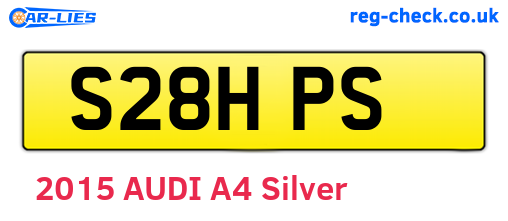 S28HPS are the vehicle registration plates.