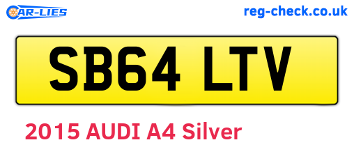 SB64LTV are the vehicle registration plates.