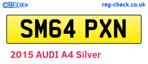 SM64PXN are the vehicle registration plates.