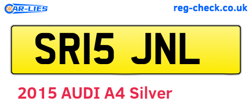 SR15JNL are the vehicle registration plates.