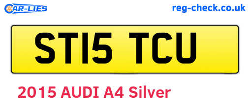 ST15TCU are the vehicle registration plates.