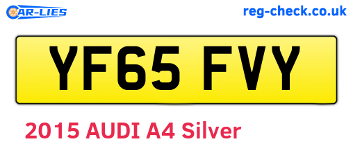 YF65FVY are the vehicle registration plates.