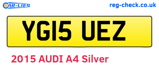 YG15UEZ are the vehicle registration plates.