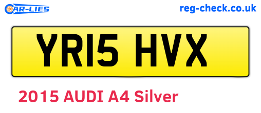 YR15HVX are the vehicle registration plates.