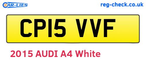 CP15VVF are the vehicle registration plates.