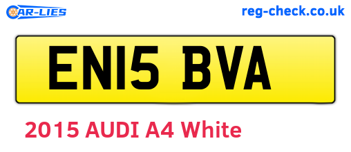 EN15BVA are the vehicle registration plates.