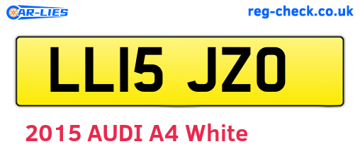 LL15JZO are the vehicle registration plates.