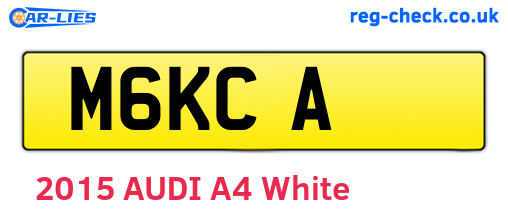 M6KCA are the vehicle registration plates.