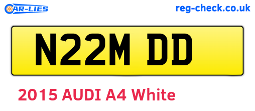 N22MDD are the vehicle registration plates.
