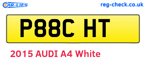 P88CHT are the vehicle registration plates.